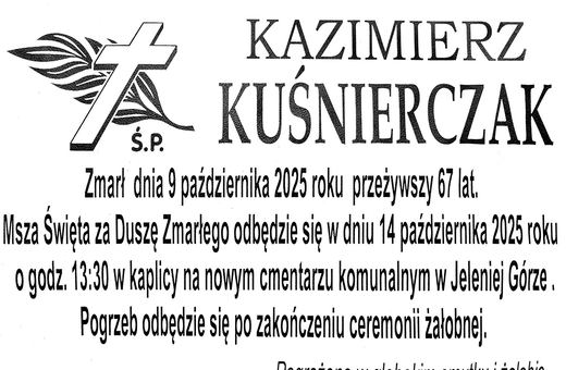 Zmarł Kazimierz Kuśnierczak