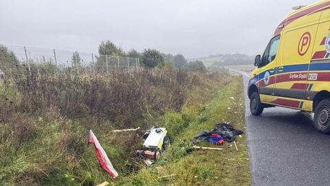 Potrącił biegacza, uciekł a potem spalił auto