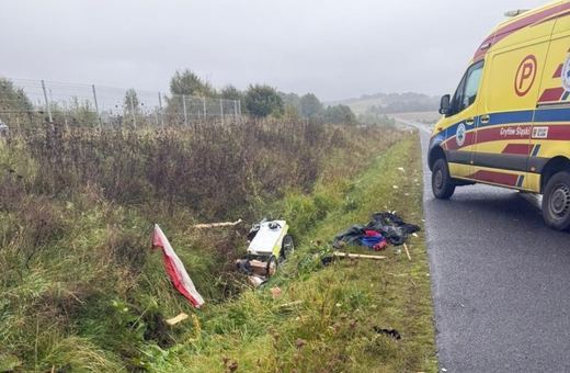 Potrącił biegacza, uciekł a potem spalił auto