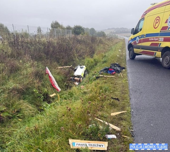 Potrącił biegacza, uciekł a potem spalił auto