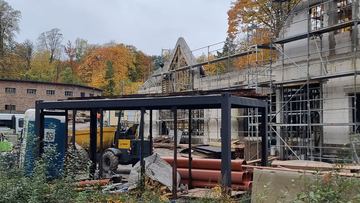 Wybuchy na budowie biblioteki