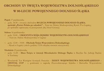 Dolnemu Śląskowi stuknęło 80 lat