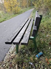 Ścieżka rowerowa tonie w śmieciach