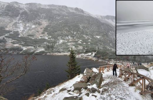 Pierwszy śnieg w Jakuszycach i kolejny w Karkonoszach