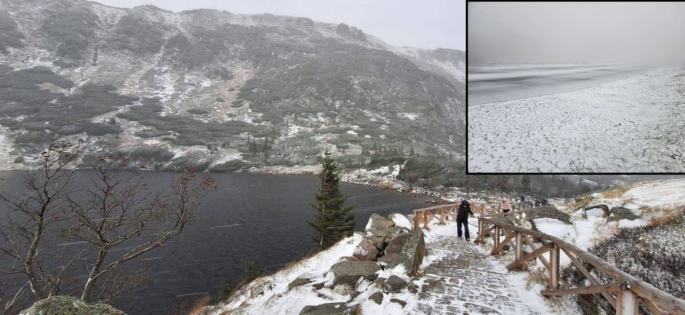 Pierwszy śnieg w Jakuszycach i kolejny w Karkonoszach