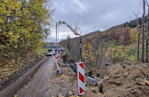 Remont muru oporowego na Karkonoskiej