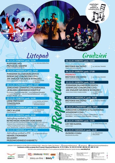 Listopad i grudzień w Zdrojowym Teatrze Animacji