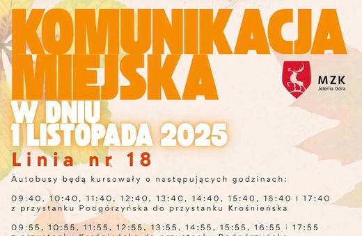 Wszystkich Świętych – darmowa komunikacja miejska