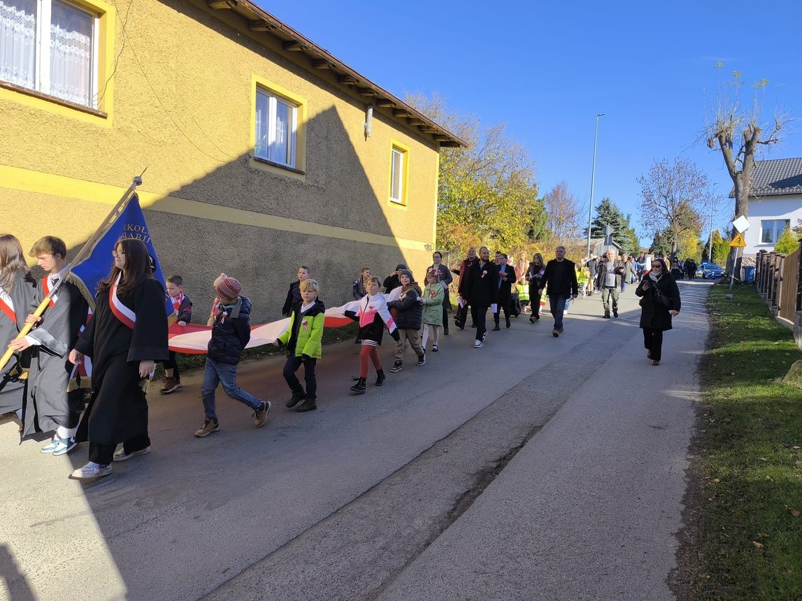 Sosnówka maszerowała dla Niepodległej
