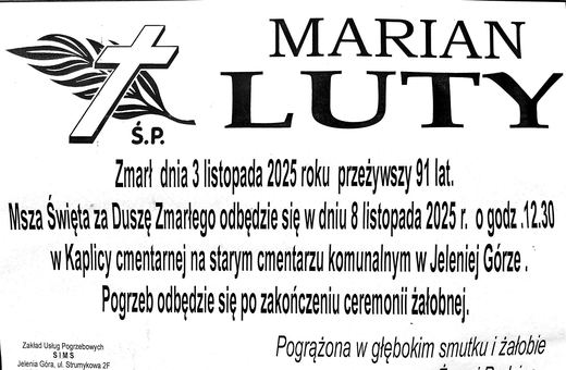 Zmarł Marian Luty