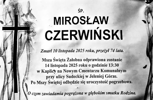 Zmarł Mirosław Czerwiński