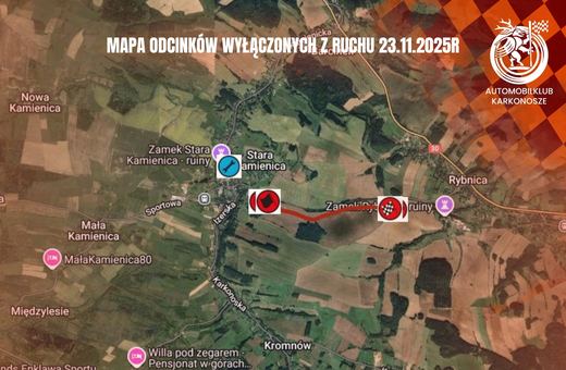 Pojadą rajdowcy, które drogi będą zamknięte?