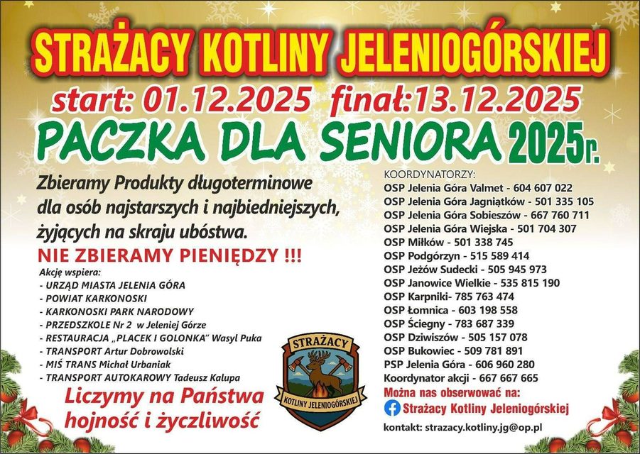 Paczka dla Seniora 2025 — ruszamy 1 grudnia