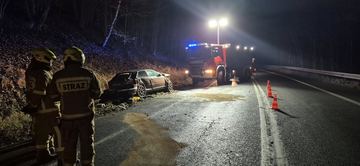 Nie opanował auta i "koziołkował"