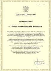 Kolejne wyróżnienie dla jeleniogórskiego MOPS