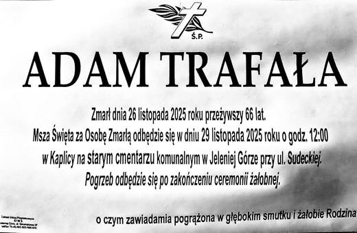 Zmarł Adam Trafała