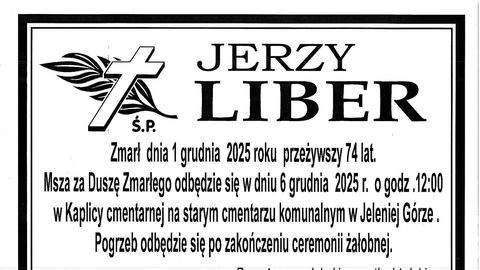 Zmarł Jerzy Liber – były jeleniogórski radny