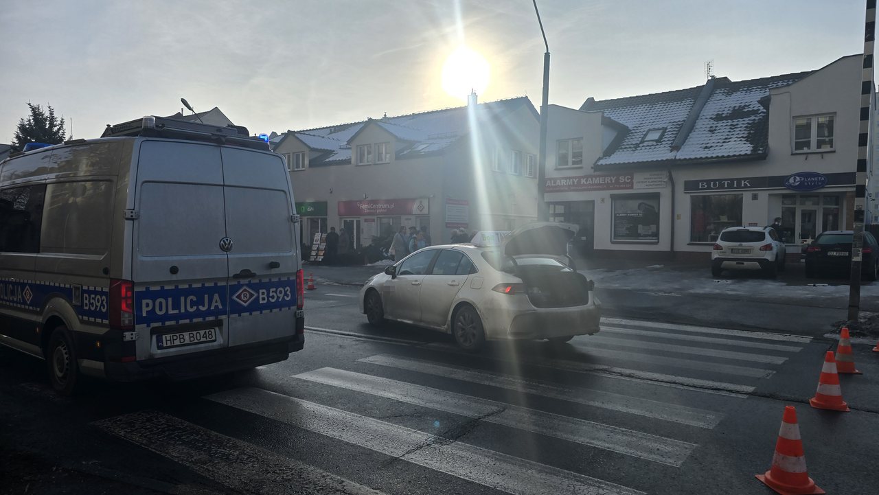 Potrącenie na pasach na Bacewicz