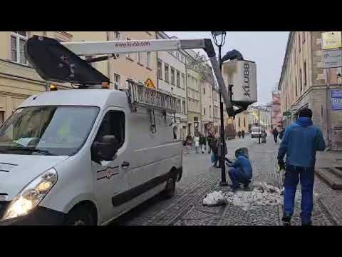 Centrum świątecznie przystrojone