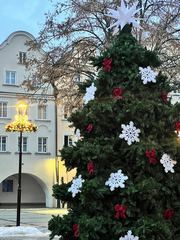 Centrum świątecznie przystrojone