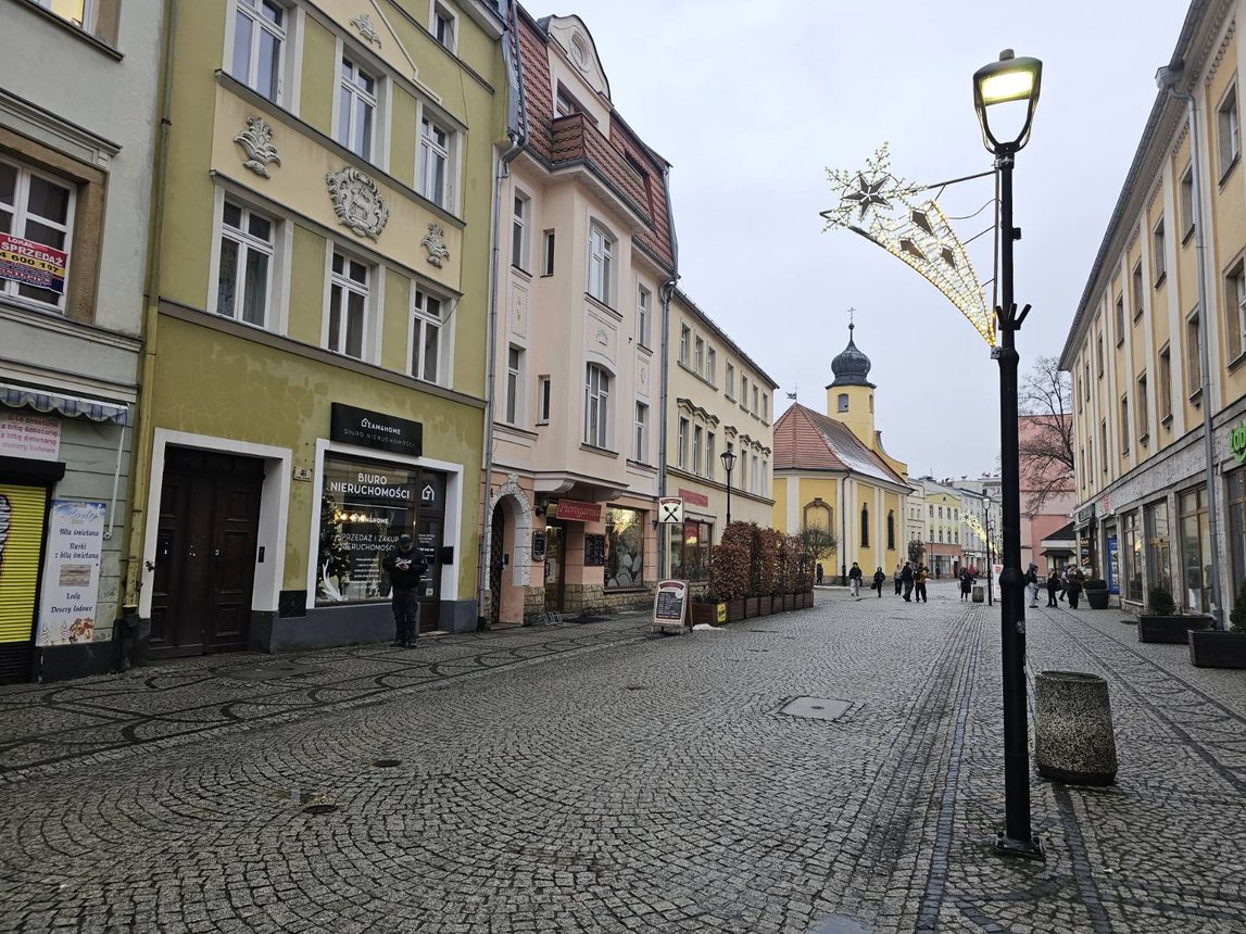 Centrum świątecznie przystrojone