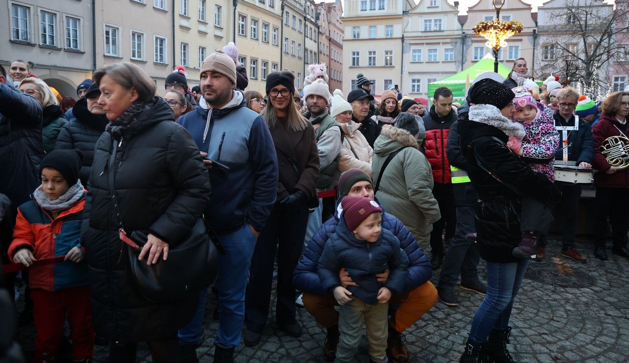 Zaklęcie "Żabek" rozświetliło miejską choinkę
