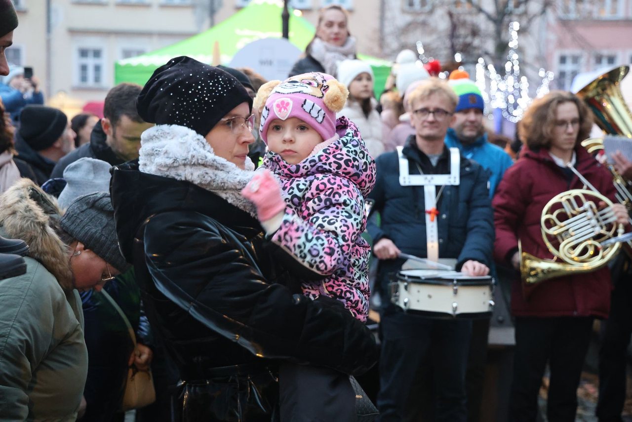 Zaklęcie "Żabek" rozświetliło miejską choinkę