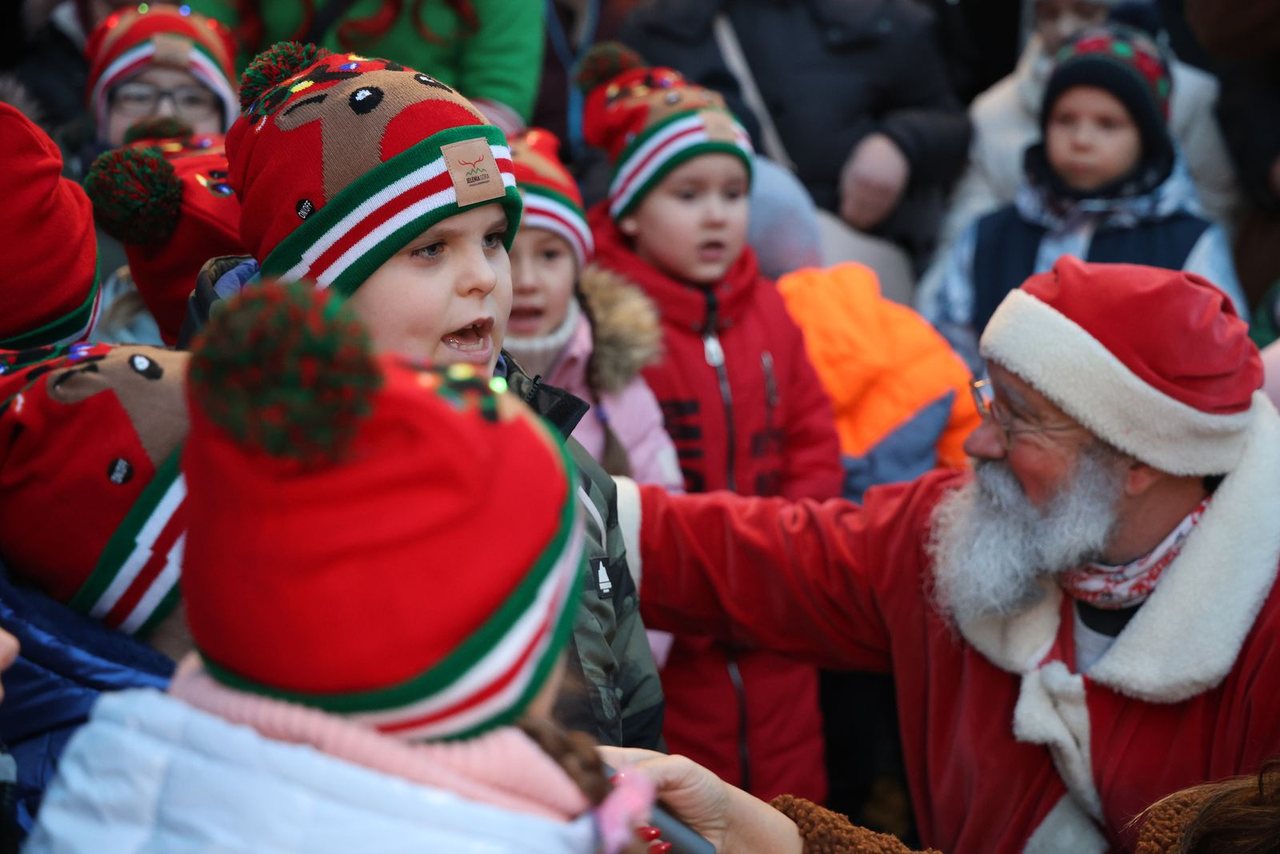 Zaklęcie "Żabek" rozświetliło miejską choinkę