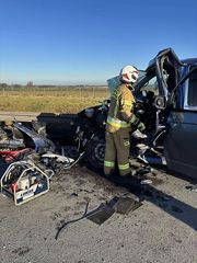 Koszmarny wypadek, autostrada całkowicie zablokowana