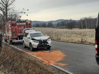 Najechanie na tył w Krzaczynie