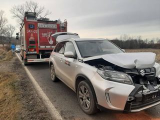 Najechanie na tył w Krzaczynie