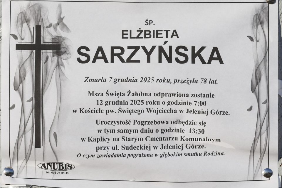 Zmarła Elżbieta Sarzyńska