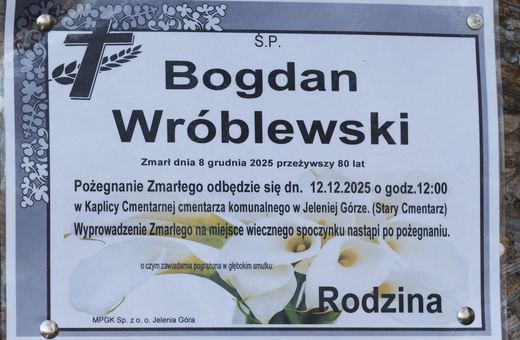 Zmarł Bogdan Wróblewski
