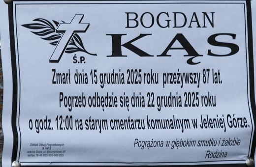 Zmarł Bogdan Kąs