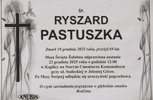 Zmarł Ryszard Pastuszka
