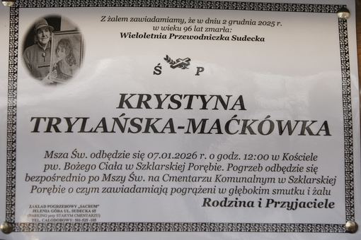 Zmarła Krystyna Trylańska–Maćkówka