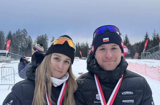 Konrad i Basia z medalami Mistrzostw Polski