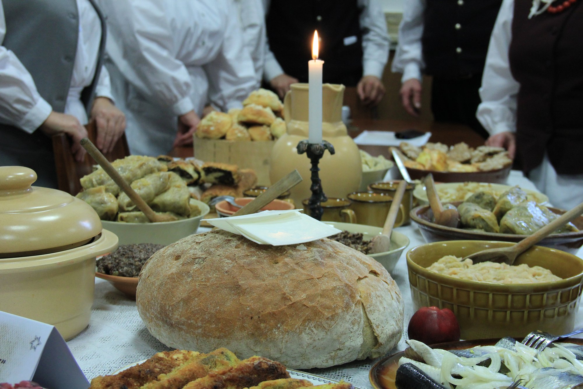 Stół wigilijny z Żarek Średnich (gm. Pieńsk) 2012 rok