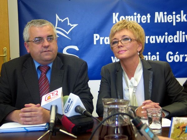 Adam Lipiński i Marzena Machałek.