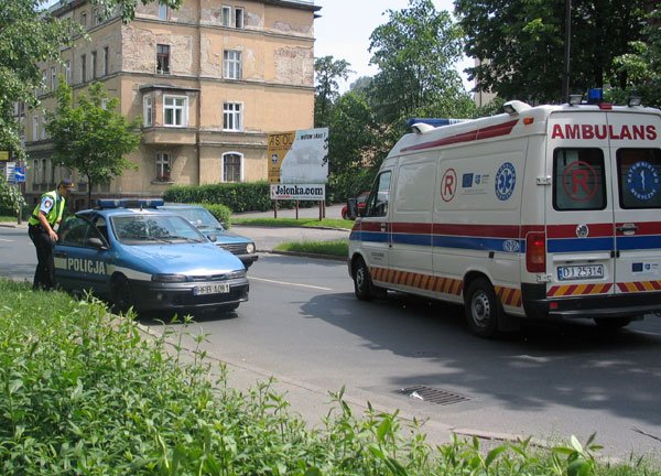 Poszkodowaną szybko odwieziono do szpitala.