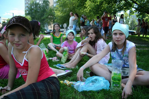 W festynie uczestniczyli głównie najmłodsi i najstarsi mieszkańcy osiedla.