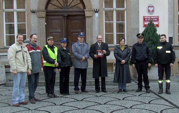 Przystanek konwoju przy Szkole Podstawowej nr 7.