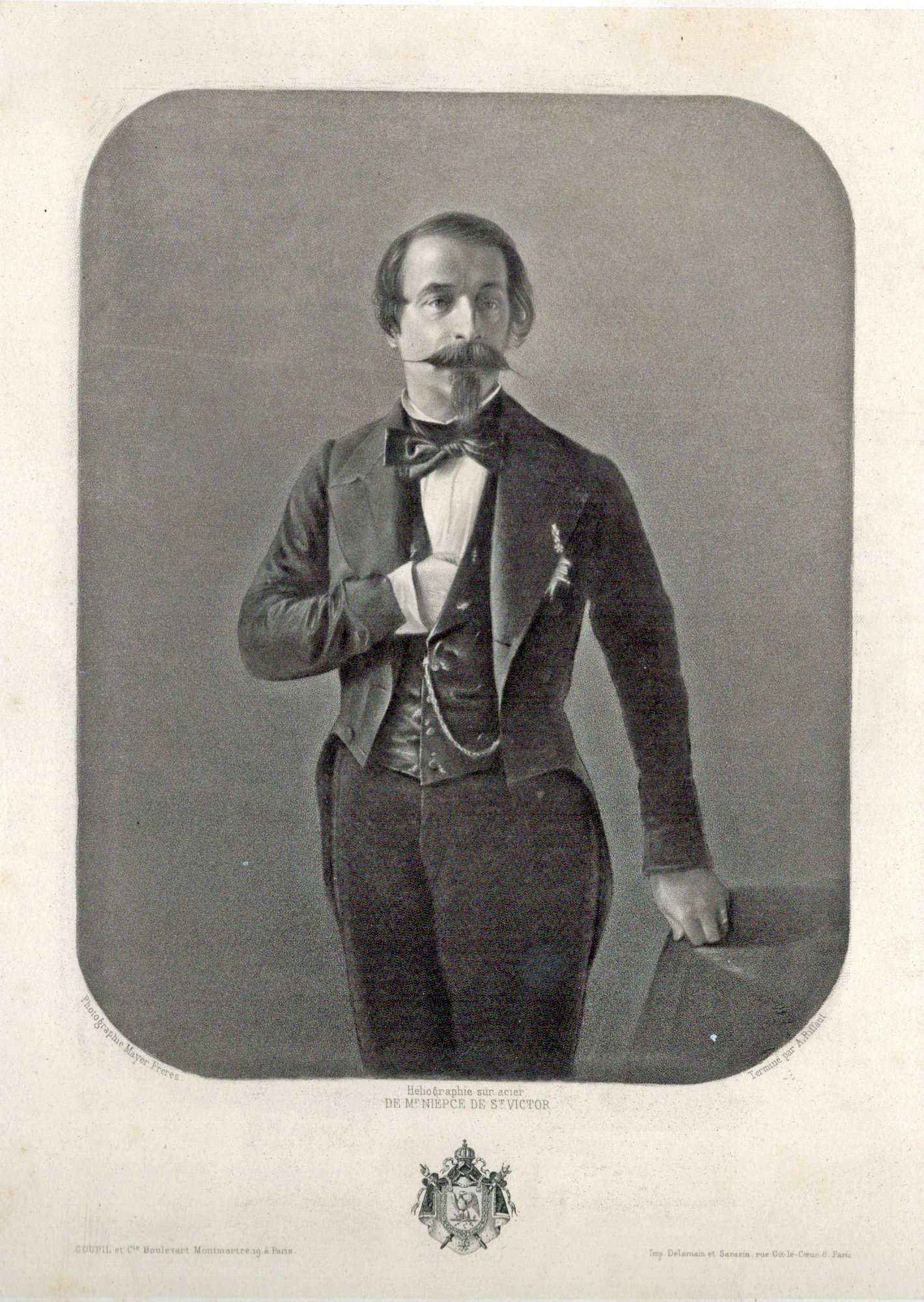 Napoleon III, heliograwiura, wyk. Niecpe de st. Victor, z fotografii Meyer & Pierson, Paryż, 1856 r.