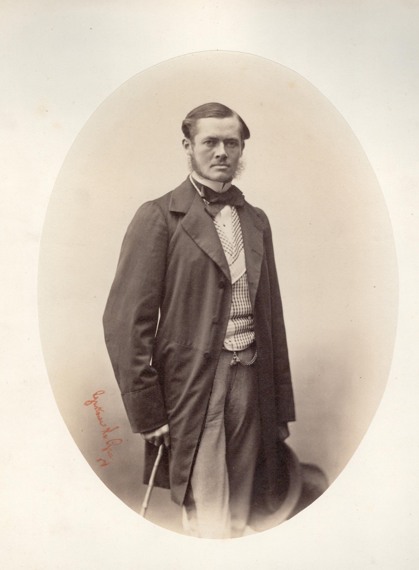 Portret Ks. Henryk XIII Reuss jako dyplomata, Paryż, fot. Gustav le Gray,1856 r.
