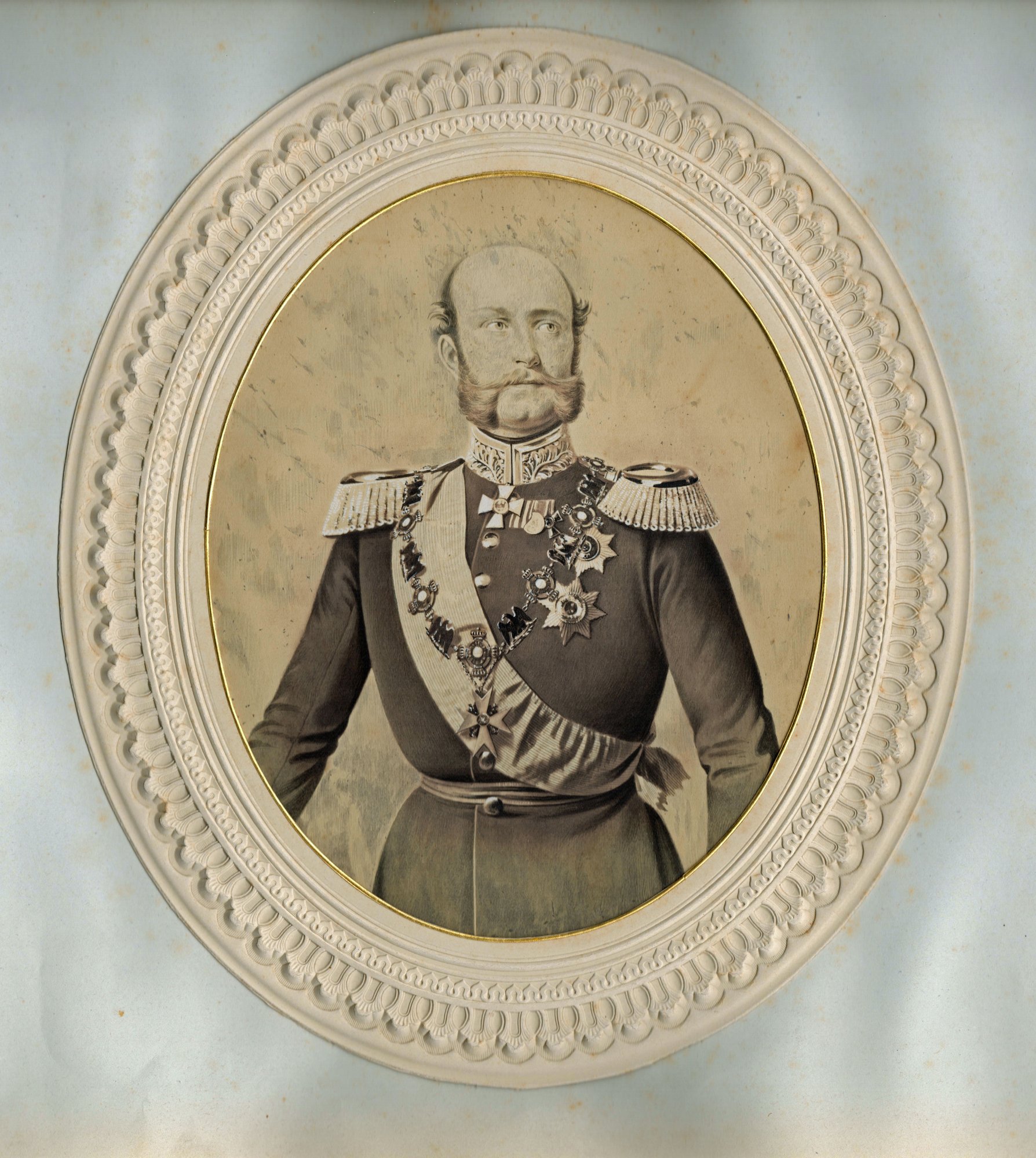 Fryderyk Franciszek II, książę Maklemburgii i Szwerinu, fotograf nieznany, ok. 1860 r.