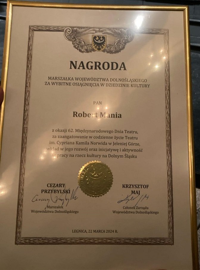 robert-mania-laureatem-nagrody-marszaka-123394