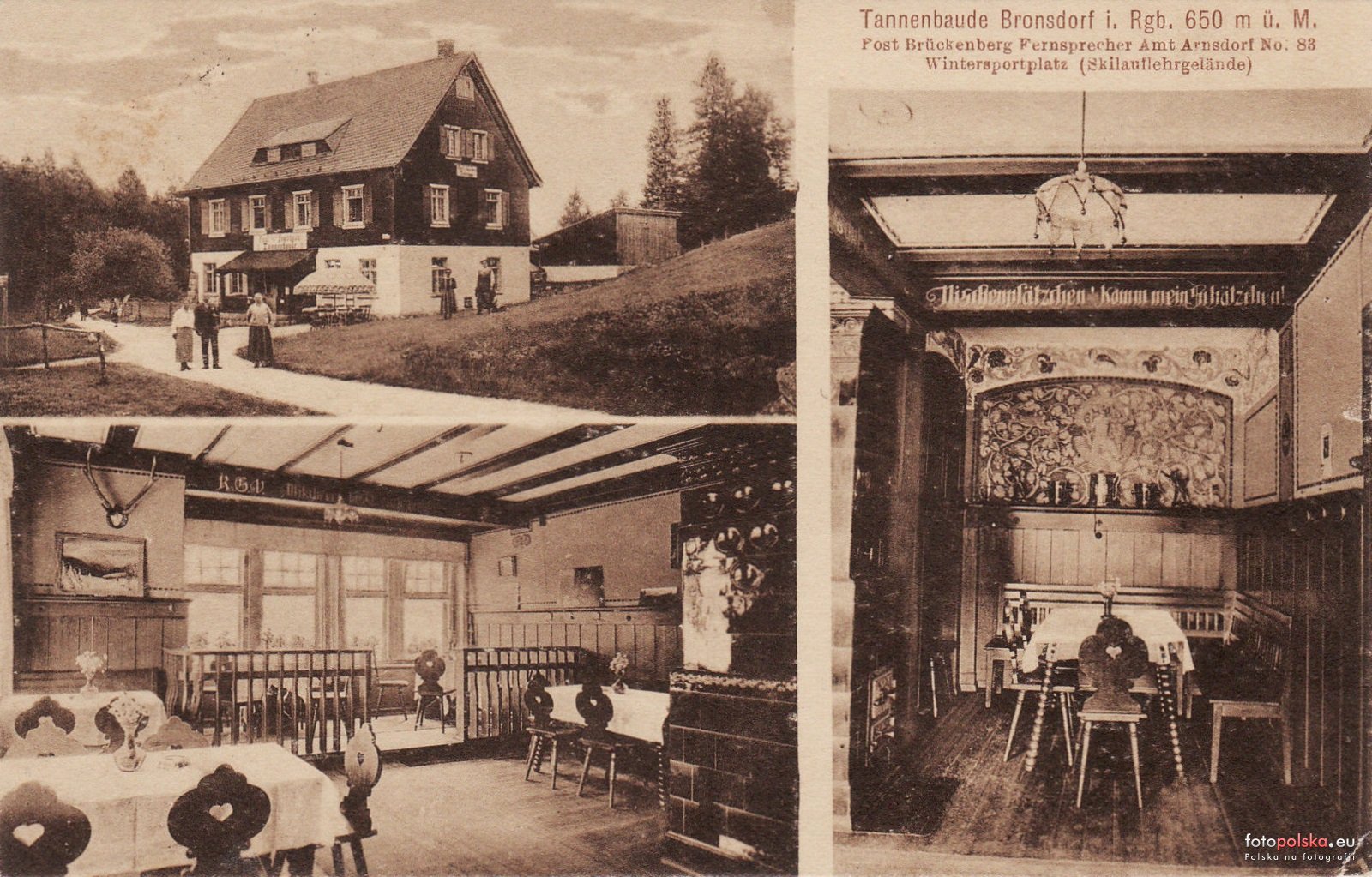 1929 , Tannenbaude w Borowicach