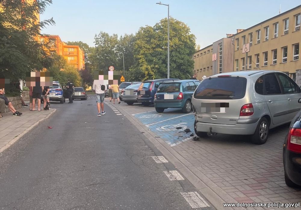 Tu młodzieniec zrobił sobie mini–rajd.