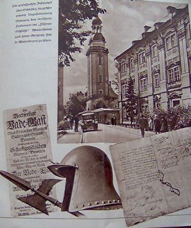 Tutaj widzimy część poświęconą Muzeum Schaffgotchów (Długi Dom) i jego eksponatom.