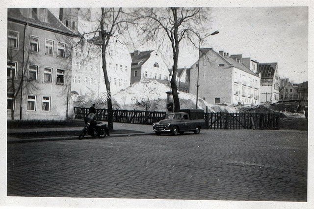 Tak wyglądała starówka z perspektywy ul. Konopnickiej. Dziś to miejsce jest trudne do zidentyfikowania.